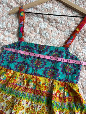 Natural Life Bohemian Patchwork Floral Tank Small thumbnail 6
