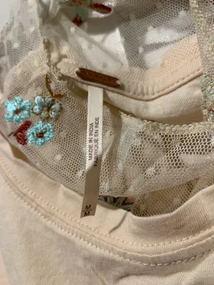 Free People Come Back Tee with Embroidered Sleeve thumbnail 4