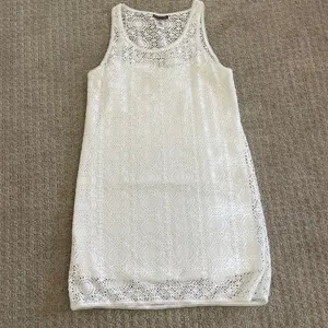 Tommy Bahama White Sleeveless Floral Lace Slip Dress L thumbnail 7