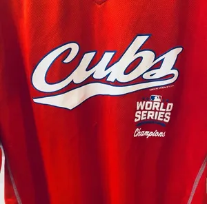 Chicago Cubs MLB World Series Jersey Shirt Lightweight Red White Blue XL thumbnail 2