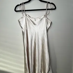 Princess Polly Cream Satin Dress thumbnail 4