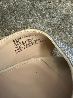 Steve Madden Women's Erin Rhinestone Heels 8.5 Mule Sandals Nude thumbnail 9
