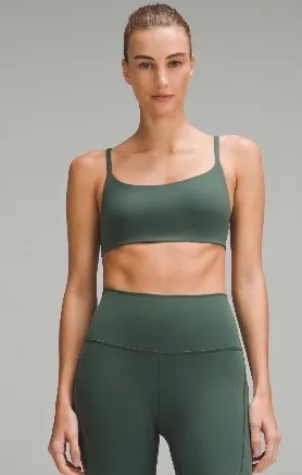 Lululemon Train Strappy Racer Bra Wunder A/B dark forest thumbnail 1