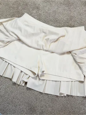 Prince Pickleball Women’s Pleated Skort Skirt Athletic in Ivory XL thumbnail 6