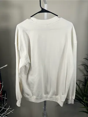 N268. Billabong women’s Cream Tropical Sunset Graphic Sweatshirt oversized thumbnail 4