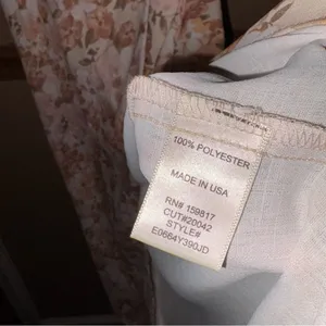 Altar’d State Nancy‎ Floral Slit Midi Dress Pink Cream Size Large thumbnail 5