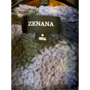 Zenana camo Vest Hooded Hoodie Soft Fuzzy Faux Sherpa Fleece size Small (4488) thumbnail 4