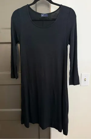 Gap black swing dress thumbnail 1