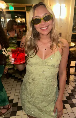 SheIn Green sequin dress thumbnail 1