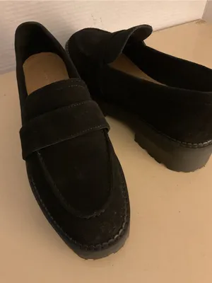 & Other Stories women Black Suede Platform Loafer shoes US 10 thumbnail 3