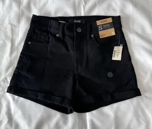 Black Seriously Stretchy High-Rise Midi Shorts thumbnail 1