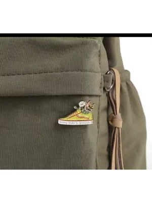 EVERY STEP IS GROWTH Floral Sneaker Enamel Backpack NEW thumbnail 3