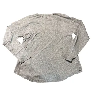 NWT Lulus Size‎ XS Women Grey Crew Neck Long Sleeve Shirt Basics Layering Causal thumbnail 6