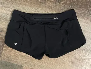 lululemon athletica Black Athletic Shorts Size 6 thumbnail 1