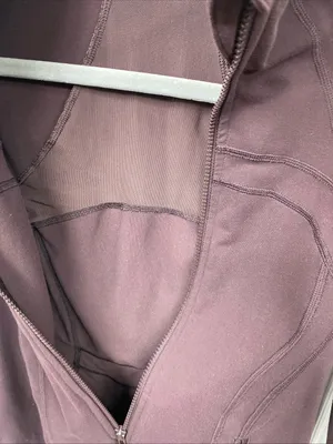lululemon athletica Burgundy Full Zip Jacket Zipped Pockets Thumbholes 8 thumbnail 8