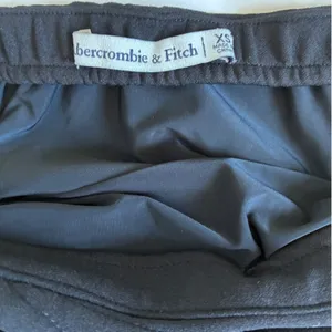 Abercrombie & Fitch‎ Black Draped Wrap Midi Skirt XS Elastic Waist Lined Stretch thumbnail 6
