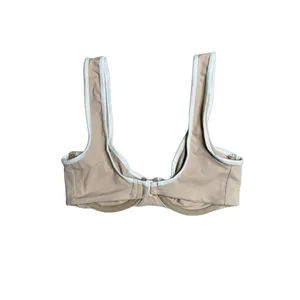 Stone Fox Swim‎ Women's Cloud Bikini Top Color Block Tan XS thumbnail 2