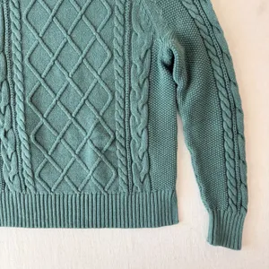 Gap Cable Knit Pullover Sweater Women XS Bistro Green thumbnail 13