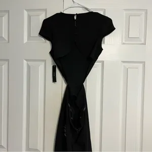 Lulus Conversation Piece Black Backless Maxi Dress NWT thumbnail 4