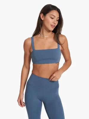 Vuori Evolve Square Neck Sports Bra – Pool Blue – M thumbnail 2