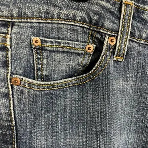 Levis 518 Juniors Size 13 Blue Super Low Stretch Bootcut Jeans Medium Wash‎ thumbnail 2