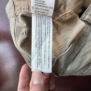 Abercrombie & Fitch Khaki Green Denim Jeans Chino's Size 25 thumbnail 8
