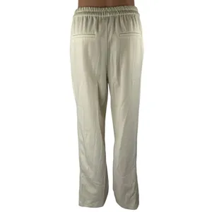 Zara Women's Beige Cream High Waisted Drawstring Flare Trousers Pants Size S thumbnail 3