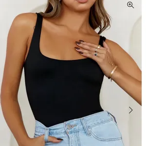 Hello Molly Everyday Base Tank Top XS Black Scoop Neck Stretch Essential thumbnail 1
