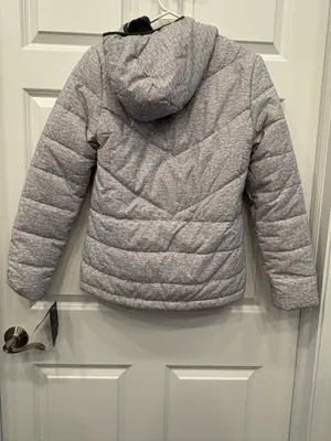 NWT New Balance Light Gray Puffer Coat thumbnail 4