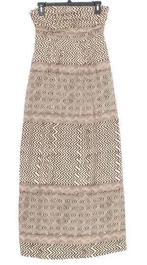 Edme & Esyllte Dress Boho Coastal Grandma Eclectic Earthy Festival Maxi Brown 2 thumbnail 1