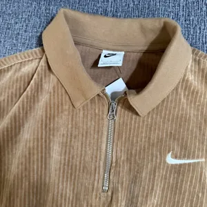 Nike Woman’s Rib Velour Quarter Zip Crop Pullover thumbnail 5