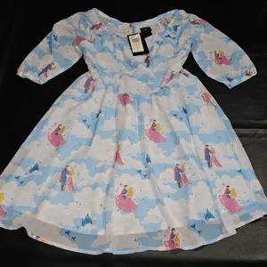 NWT Disney Princess Sleeping Beauty Aurora Cloud‎ Dress XS thumbnail 1