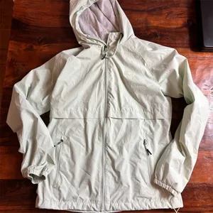 New Balance Women's Windbreaker‎ Jacket Green Hooded Size S Casual Spring thumbnail 1