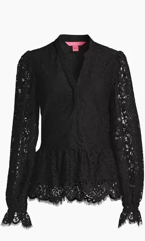 Lilly Pulitzer Long Sleeve Lace Top thumbnail 2