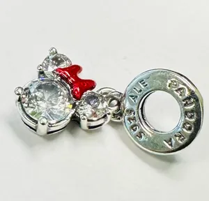 New Disney Pandora Minnie Mouse CZ charm thumbnail 2