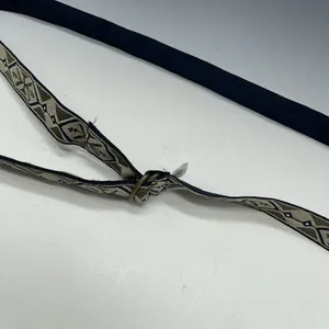 Vintage Cloth Belt Women's Size 14 Navy Blue Aztec‎ thumbnail 3