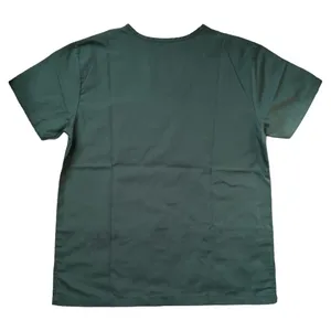 DAGACCI Green V Neck Scrubs Top, XS thumbnail 2