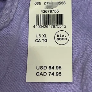 Aerie Easy Street Oversized Sweatshirt XL NWT Peasant Boho‎ Lavender Purple Boxy thumbnail 9
