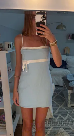 Light blue mini dress Beginning Boutique US 6 thumbnail 1