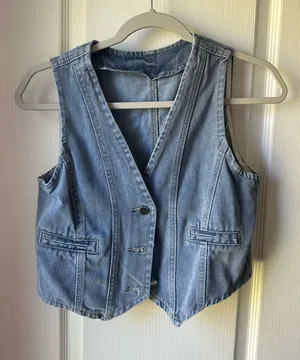 Denim vest Blue thumbnail 1
