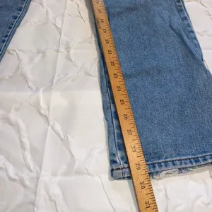 Vintage American Eagle Flare Women's Jeans Light Wash Distressed Mid/Low Rise thumbnail 2