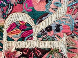 Anna Harlow Russo X Anthropologie | “R” velvet beaded bag thumbnail 14