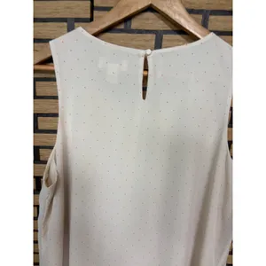 Loft‎ Tan Polka Dot Tank Top Size Large thumbnail 5