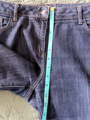 Boden Dark Wash Wide Leg Jeans Size WC137 US 10P Petite thumbnail 7