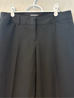Express editor black wide leg dress pants size 6 thumbnail 2