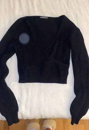 Cropped Black Sweater thumbnail 1