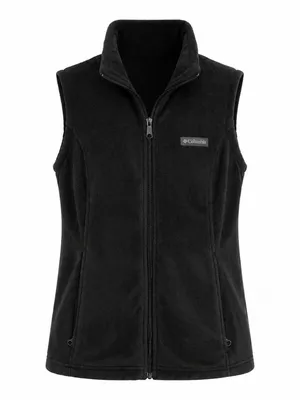 Columbia Black Full Zip Fleece Vest Women’s M thumbnail 2