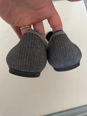 Rothy’s Retired The Flat Black/White Birdseye Print W9.5 Rounded Toe thumbnail 3