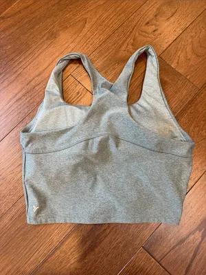 Old Navy Active Cloud+ Green Racerback Sports Bra Size Large - C73-015 thumbnail 4