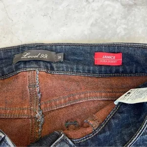 Level‎ 99 Janice Ultra Skinny Jeans 26 Fan Print Dita Burlesque Wash XO2616F thumbnail 6